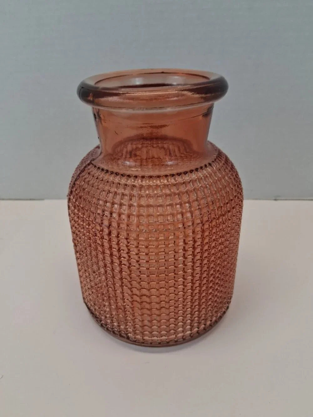 AEG LULU Rose Gold/Amber Pink Textured Glass 7